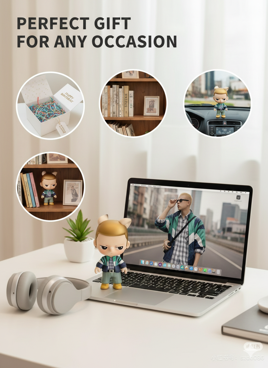 Custom Chibi Me: Handcrafted 3D Personalized Figures – Turn Your Photos into Collectible Art by PiPiPi Art Lab