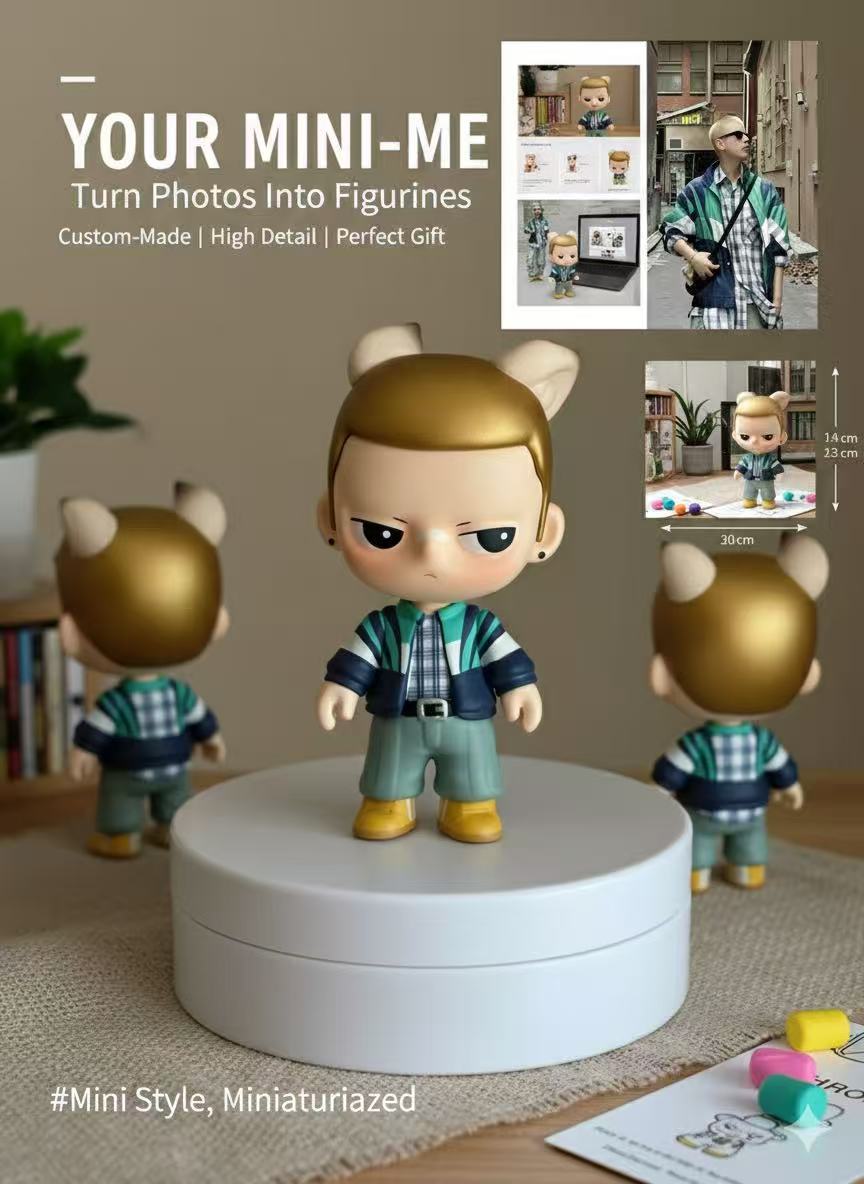 Custom Chibi Me: Handcrafted 3D Personalized Figures – Turn Your Photos into Collectible Art by PiPiPi Art Lab